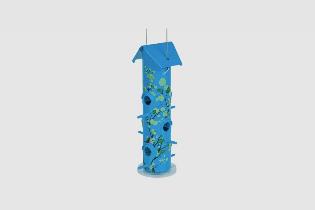 Kingsyard Metal Tube Bird Feeder for Hanging + Metal Tube Bird Feeder for Outside