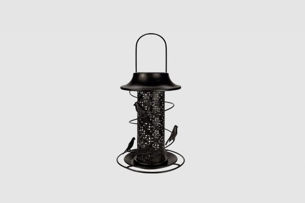 MIXXIDEA Solar Bird Feeder Heavy Duty Wild Bird Feeder, Tube Bird Feeder,