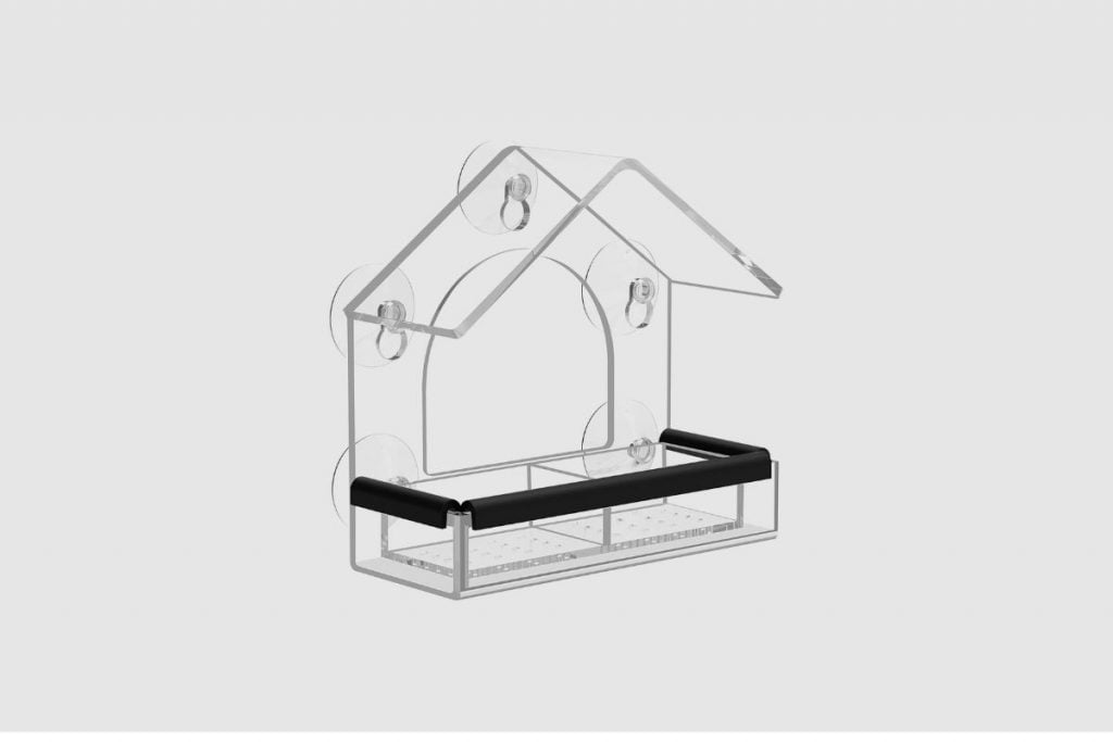 DY-SKTY Window Bird Feeder with 5 Strong Suction Cups