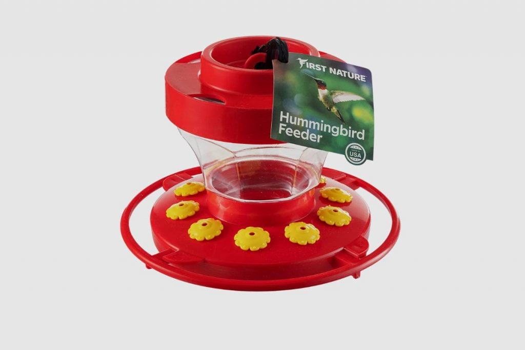 First Nature 16 oz. Hummingbird Flower Feeder