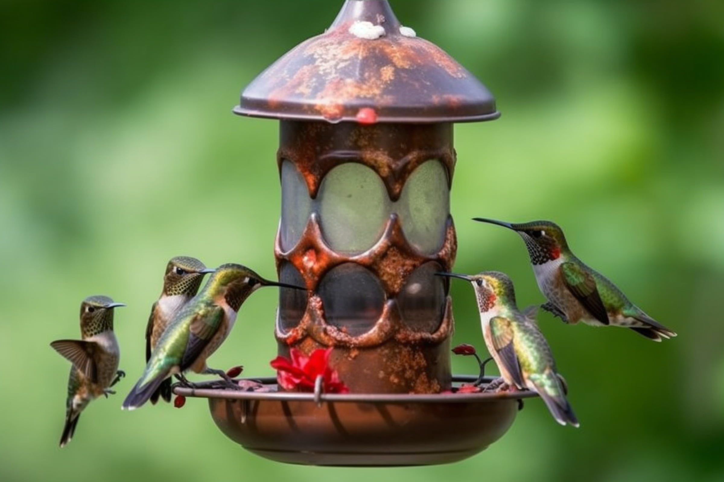 Hummingbird Feeder - Preventing Rust from Forming