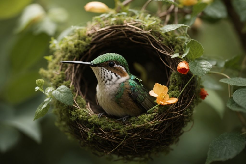 Spiderwebs - A Hummingbird's Nesting Tool