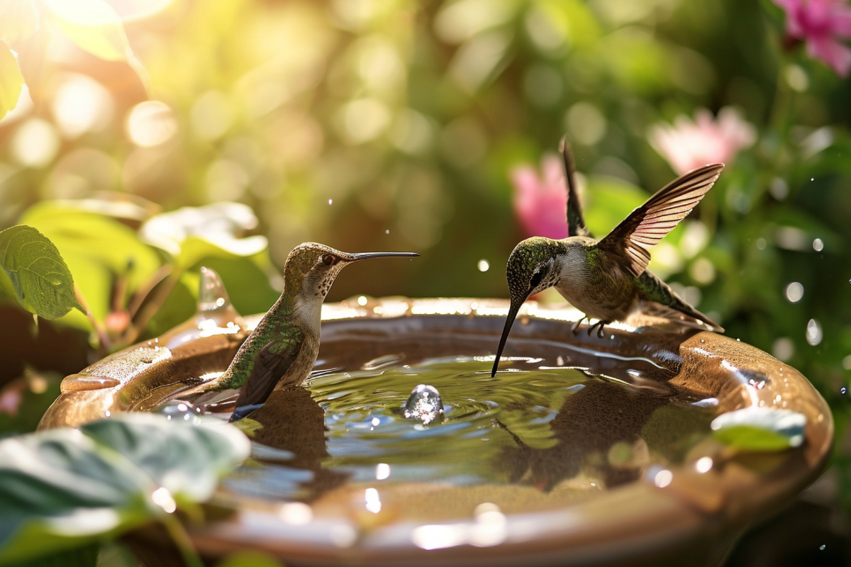 Did You Know that Bathing is Crucial for Hummingbirds - Custom dimensions 1200x800 px