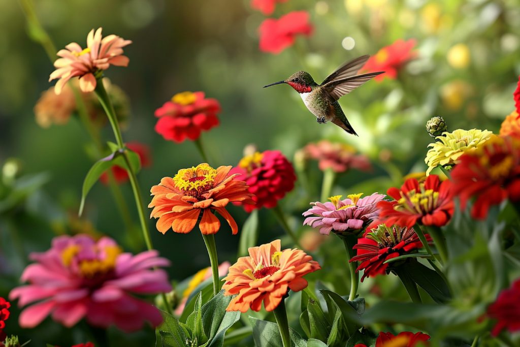 Growing Zinnias to Attract Hummingbirds