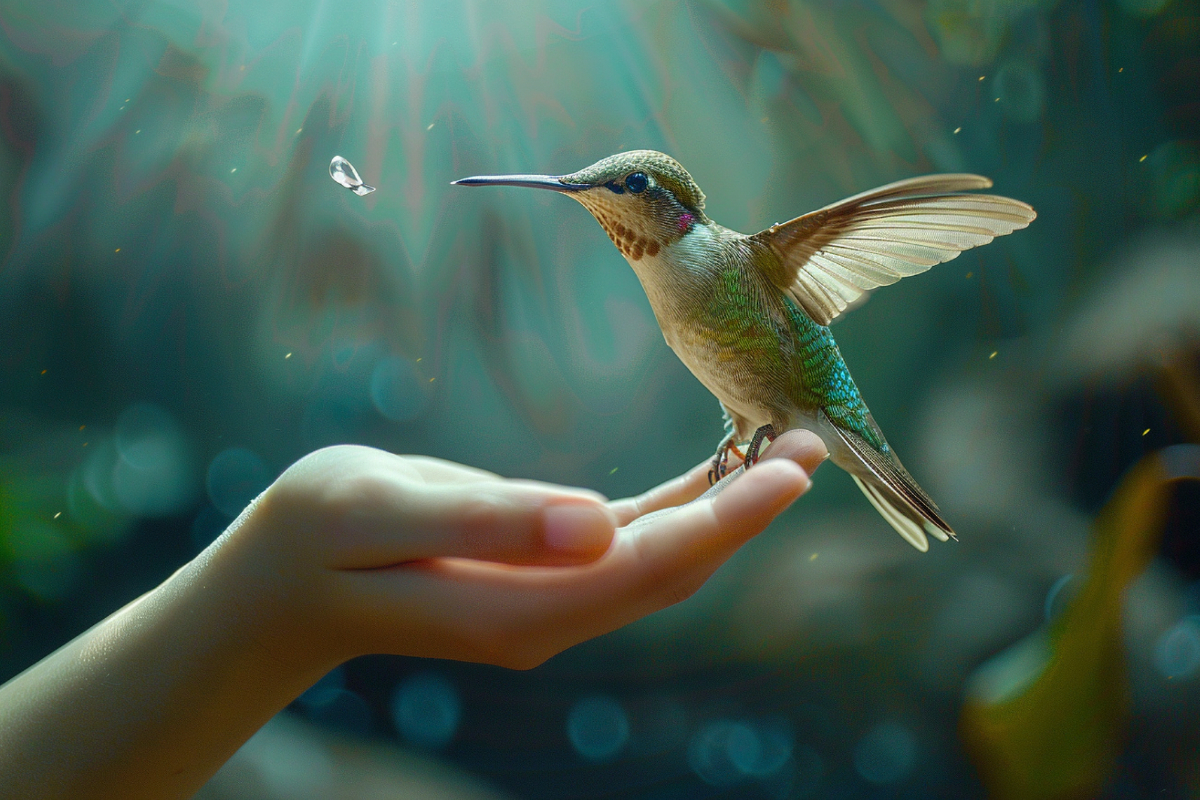 Hummingbird Symbolism in Bridging Death and Spiritual Transformation