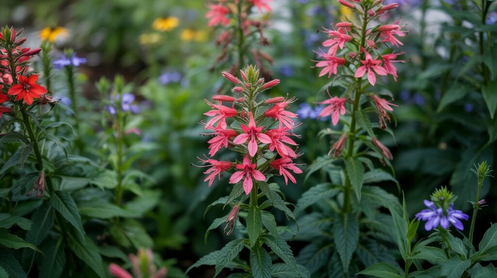 Red Cardinal Flower (Lobelia cardinalis) - (Flowers That Attract Hummingbirds in Ohio)