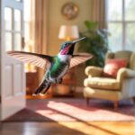 hummingbird house visit omen