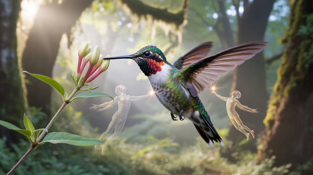 hummingbirds and nature spirits