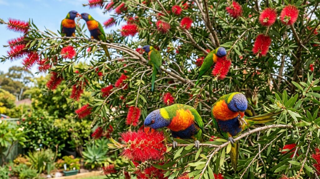 Observing Rainbow Lorikeets