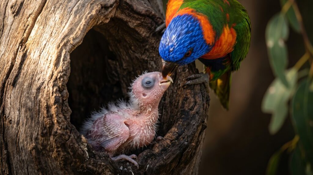 baby rainbow lorikeet care guide
