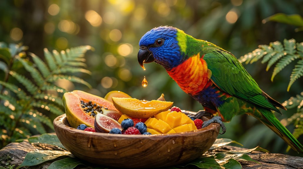 colorful nectar and fruit