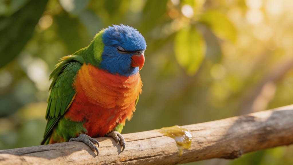 lorikeet diet symptoms warning